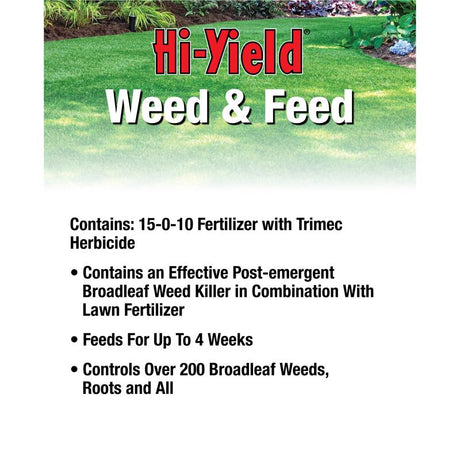Hi-Yield Weed & Feed Lawn Fertilizer For Multiple Grass Types 4000 sq ft