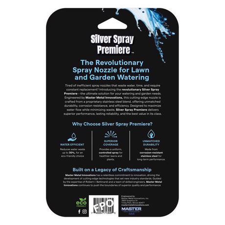 Silver Spray Premiere Adjustable Stainless Steel Spray Nozzle