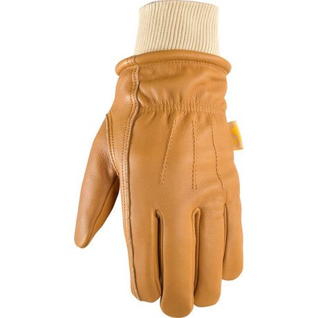 Wells Lamont Women's Indoor/Outdoor Winter Work Gloves Tan L 1 pair