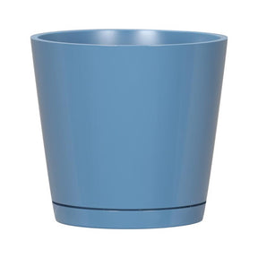 L&G 5.7 in. H X 6 in. W X 6 in. D X 6 in. D Resin Planter Blue