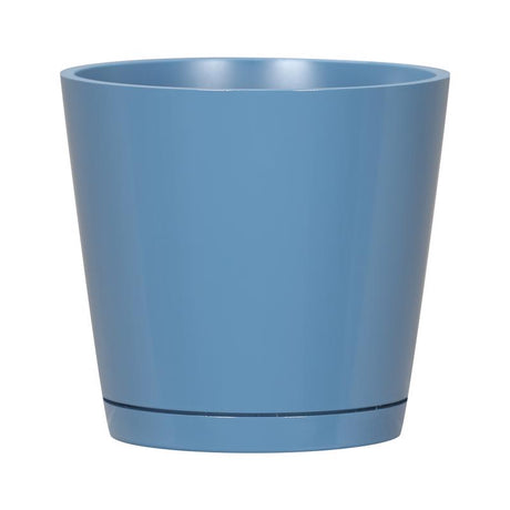 L&G 5.7 in. H X 6 in. W X 6 in. D X 6 in. D Resin Planter Blue