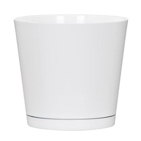 L&G 5.7 in. H X 6 in. W X 6 in. D X 6 in. D Resin Planter White