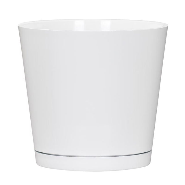 L&G 5.7 in. H X 6 in. W X 6 in. D X 6 in. D Resin Planter White