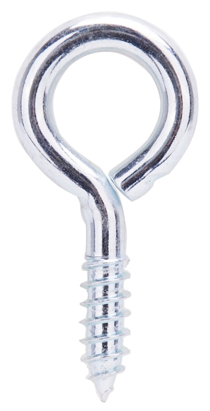 ProSource LR212 Screw Eye, 6 mm Dia Wire, 7.5 mm Thread, 1 in L Thread, 2-3/16 in OAL, 178 lb Working Load, Steel, Zinc, Pack of 20