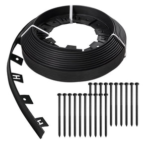 Master Mark 50 ft. L X 1.5 in. H Plastic Black Landscape Edging Kit, Pack of 4