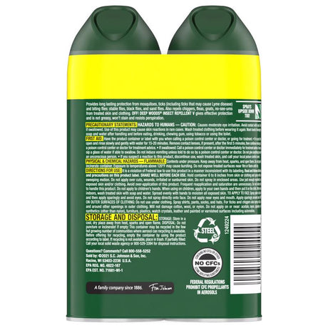 OFF! Deep Woods Insect Repellent For Mosquitoes/Other Flying Insects 12 oz, Pack of 6