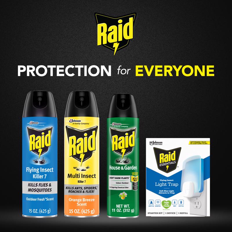 Raid Flying Insect Killer Aerosol 20 oz, Pack of 4