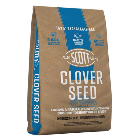 O.M. Scott & Sons Clover Grass Mix Sun or Shade Fertilizer/Seed/Soil Improver 2 lb