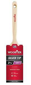 Wooster 5220-2-1/2 Paint Brush, Silver/White, Birchwood Handle, 2-1/2 in W, 2-15/16 in L Bristle, Polyester Bristle