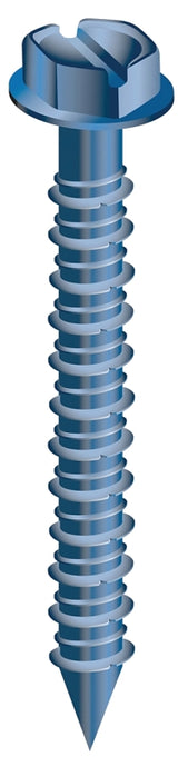 Cobra Anchors 680W Screw, 1/4 in Thread, 1-1/4 in L, Hex, Socket Drive, Steel, Fluorocarbon-Coated, 10 PK