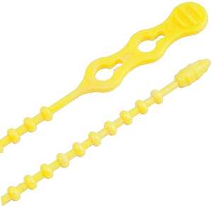 Gardner Bender 45-12BEADYW Cable Tie, Resin, Safety Yellow, 12 in L, 15/PK
