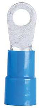 Gardner Bender 14-096 Ring Terminal, 600 V, 6 AWG Wire, 3/8 in Stud, Vinyl Insulation, Blue