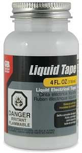Gardner Bender LTW-400 Liquid Electrical Tape, Liquid, White, 4 oz Bottle