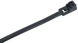 Gardner Bender 47-111UVB Cable Tie, Nylon, Black, 12 in L, 10/CS