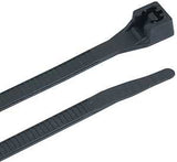 Gardner Bender 46-310UVBM Cable Tie, 0.27 in Max Bundle Dia, Double-Lock Locking, 6/6 Nylon, Black, 11 in L, 1000/PK