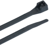 Gardner Bender 46-310UVBM Cable Tie, 0.27 in Max Bundle Dia, Double-Lock Locking, 6/6 Nylon, Black, 11 in L, 1000/PK