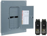Square D Homeline HOM1224L125PGCVP Load Center, 125 A, 12 -Space, 24 -Circuit, Main Lug, NEMA 1 Enclosure, Gray