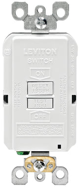 Leviton R98-GFRBF-0KW GFCI Receptacle, 125 V, 20 A