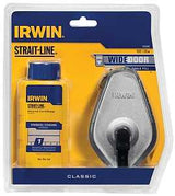 Irwin Strait-Line IWHT48441BC Chalk Reel, 100 ft L Line, 1:1 Gear Ratio