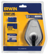 Irwin Strait-Line IWHT48441BC Chalk Reel, 100 ft L Line, 1:1 Gear Ratio