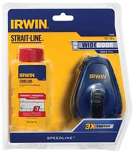 Irwin Strait-Line SPEEDLINE IWHT48442RC Chalk Reel, 100 ft L Line, 3:1 Gear Ratio