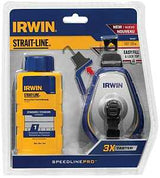 Irwin 1932887 Chalk Reel, 2 oz Chalk Capacity, 100 ft L Line, 3:1 Gear Ratio
