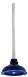 ProSource TP6063L Toilet Plunger, 21-1/4 In OAL, 6 in Cup, Long Handle