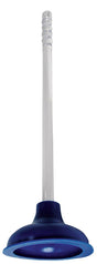 ProSource TP6063L Toilet Plunger, 21-1/4 In OAL, 6 in Cup, Long Handle