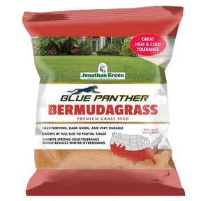 Jonathan Green Blue Panther Bermuda Grass Full Sun/Medium Shade Grass Seed 4 lb