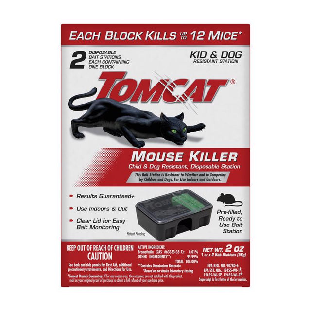 Tomcat Bait Station and Bait Blocks For Mice 4 fl. oz. 1 pk