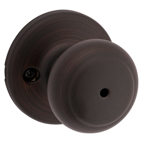 Kwikset 300CV 11P CP Privacy Lockset, Knob Handle, Venetian Bronze