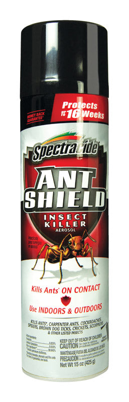 Spectracide Ant Shield HG-51200 Ant Killer, Pressurized Liquid, Aliphatic Solvent, 15 oz Aerosol Can, Pack of 12