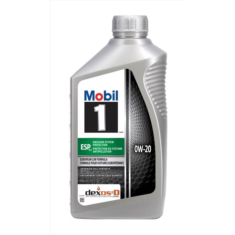 Mobil 1 Advance Fuel Economy 0W-20 Gasoline Synthetic Engine Oil 1 qt, Pack of 6