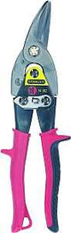 STANLEY FMHT73755/14-562 Aviation Snip, 12 in OAL, 1-9/5 in L Cut, Left Cut, Steel Blade, Cushion-Grip Handle
