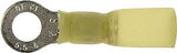 Calterm 65724 Ring Terminal, 12 to 10 AWG Wire, Copper Contact, 7/PK