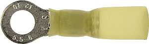 Calterm 65724 Ring Terminal, 12 to 10 AWG Wire, Copper Contact, 7/PK