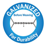 Garden Craft 18 in. H X 50 ft. L Galvanized Steel Fencing 1 in. X 1 in. in.