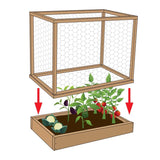 Garden Craft 18 in. H X 50 ft. L Galvanized Steel Fencing 1 in. X 1 in. in.