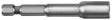 Irwin 3547521C Series Nutsetter, 9/16 in Dia, 3/8 in Drive, Lobular Drive, 1-7/8 in L, 1/4 in L Shank, Hex Shank, 1/PK