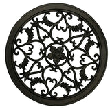 Nuvo Iron ACW55 Series Gate Fence Insert, 15 in Dia Dimensions, Round, Aluminum, Black