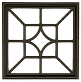 Nuvo Iron ACW54 Gate Fence Insert, Diamond Square, Aluminum, Black