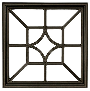 Nuvo Iron ACW54 Gate Fence Insert, Diamond Square, Aluminum, Black