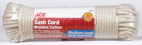 Ace 1/4 in. D X 100 ft. L White Solid Braided Cotton Cord