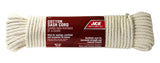 Ace 5/16 in. D X 100 ft. L White Solid Braided Cotton Cord