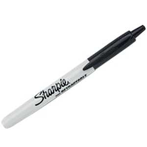 Sharpie 32724 Retractable Permanent Marker, Black Lead/Tip