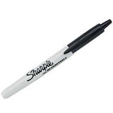 Sharpie 32724 Retractable Permanent Marker, Black Lead/Tip