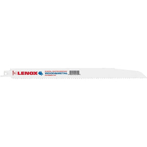 Lenox 22755OSB156R Reciprocating Saw Blade, 3/4 in W, 12 in L, 6 TPI, Bi-Metal Cutting Edge, Pack of 50