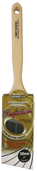 Bennett PRF ANG 50 Paint Brush, Hardwood Handle, 2 in W, Polyester Bristle