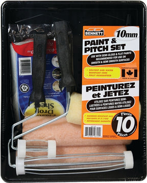 Bennett SET 10P Paint and Pitch Set, Semi-Smooth, Smooth Surface, 10-Piece