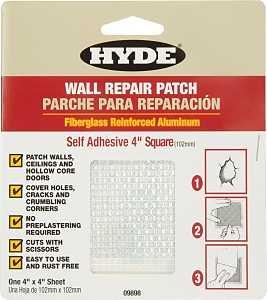 Hyde 09898 Wall Patch, 4 x 4 in Dimensions